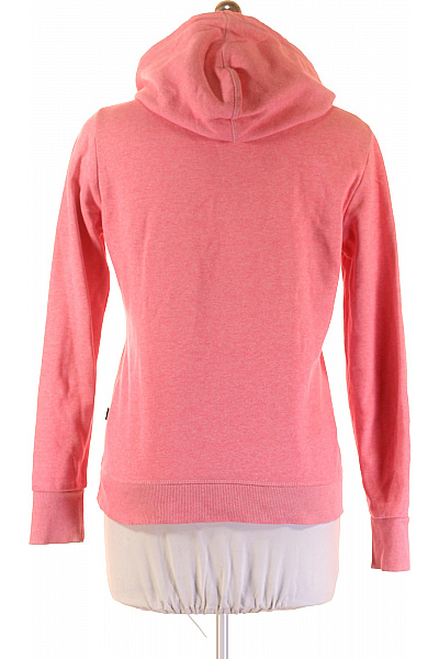 SUPERDRY Dámská růžová mikina s kapucí a klokaní kapsou streetwear Velikost 40 | SUPERDRY | obrázek 3