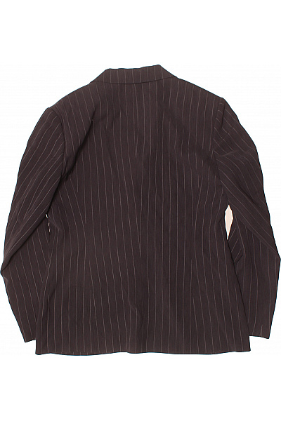 GERRY WEBER Dámské společenské sako tmavě hnědé pruhované vypasované business Vel. 38 | GERRY WEBER | obrázek 3