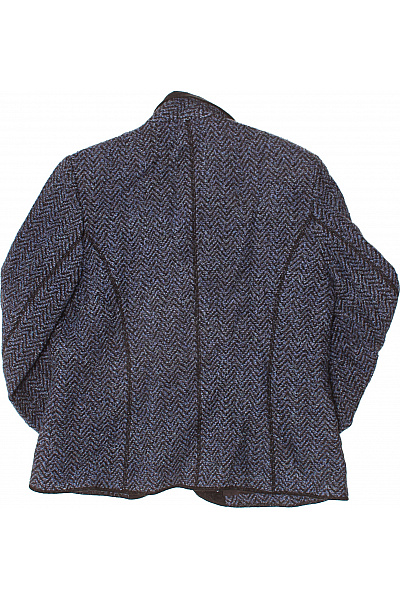 BASLER Dámské teplé sako modré vzorované dvouřadé vypasované na běžné nošení Vel. 42 | BASLER | obrázek 3