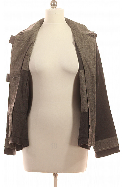 Dámský blejzr krátký šedý vzorovaný polyesterové Vel. 46 | Unimoda | obrázek 4