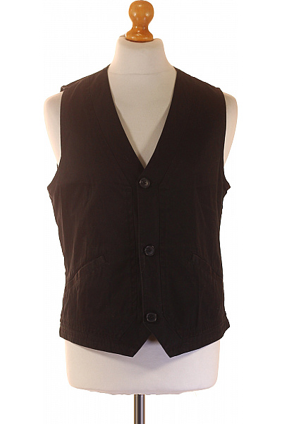 TOM TAILOR Bavlněná Černá Společenská Vesta Bez Rukávů Elegantní Lehká Krátká Velikost l | TOM TAILOR | obrázek 2