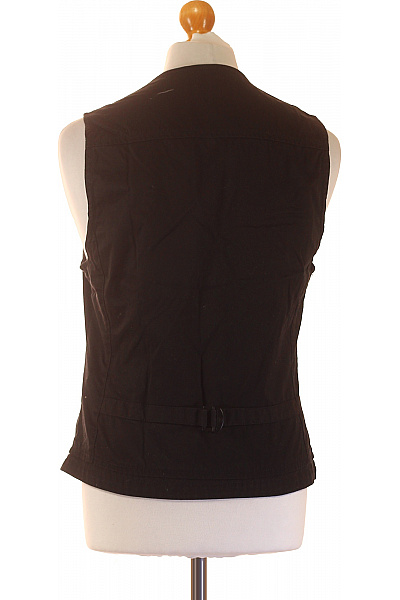 TOM TAILOR Bavlněná Černá Společenská Vesta Bez Rukávů Elegantní Lehká Krátká Velikost l | TOM TAILOR | obrázek 3