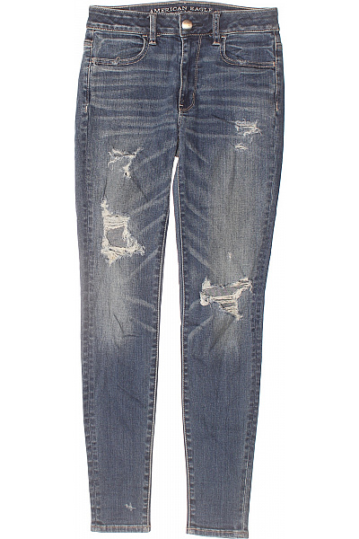 Roztrhané Dámské Džíny Modré American Eagle