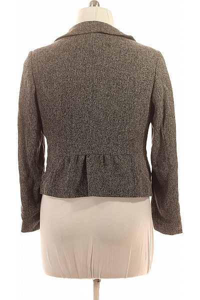 Marks & Spencer Polyesterový dámský blejzr šedý dvouřadý vypasovaný elegantní business tvídový Velikost 16 | Marks & Spencer | obrázek 3