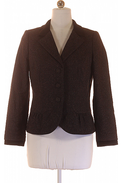Marks & Spencer Teplé sako dámské tmavě hnědé strukturované vypasované elegantní do pasu Velikost UK 12 | Marks & Spencer | obrázek 2