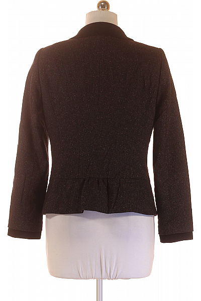 Marks & Spencer Teplé sako dámské tmavě hnědé strukturované vypasované elegantní do pasu Velikost UK 12 | Marks & Spencer | obrázek 3