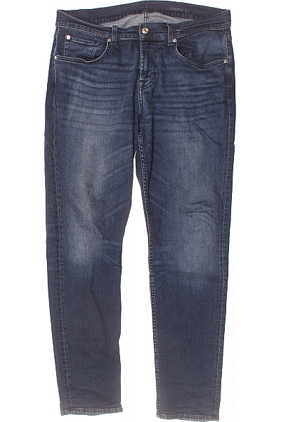 Pánské Rovné Džíny Modré 7 For All Mankind Second Hand Vel. 33