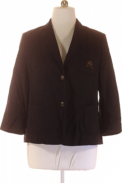 BASLER Teplé Dámské Sako Vlněné Černé Second Hand Vel. 46