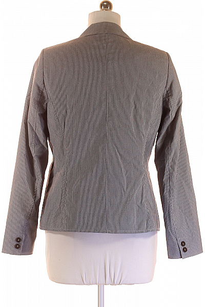 s.OLIVER Dámské společenské sako šedé pruhované vypasované business Vel. 42 | s.OLIVER | obrázek 3