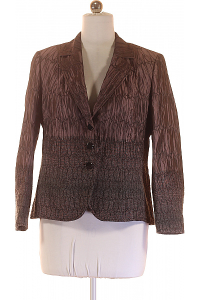 BASLER Dámské sako hnědé vzorované strukturované vypasované elegantní podzimní Velikost 40 | BASLER | obrázek 2