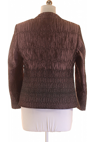 BASLER Dámské sako hnědé vzorované strukturované vypasované elegantní podzimní Velikost 40 | BASLER | obrázek 3