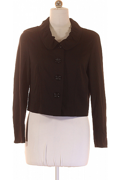 TAIFUN Krátké hnědé elegantní vypasované s kulatým límcem Vel. 40 | TAIFUN | obrázek 2