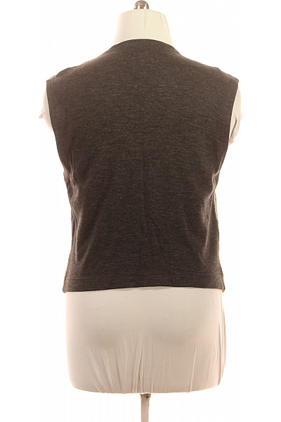 Matinique Pánská pletená vesta hnědá béžová proužkovaná vlněná elegantní bez rukávů Vel. 54 | Matinique | obrázek 2