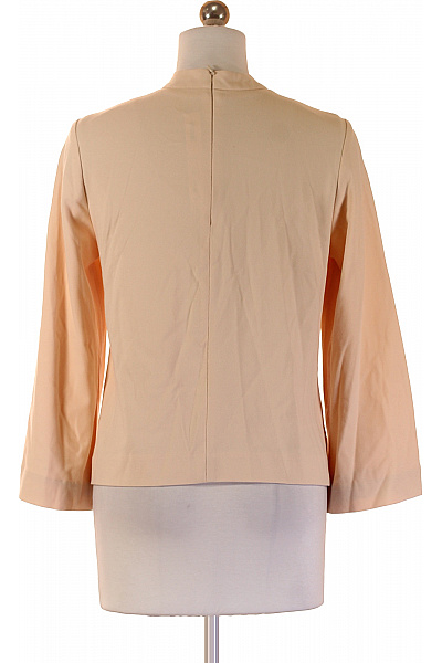 IVY & OAK Dámská béžová halenka se stojáčkem a zvonovými rukávy elegantní Vel. 34 | IVY & OAK | obrázek 3