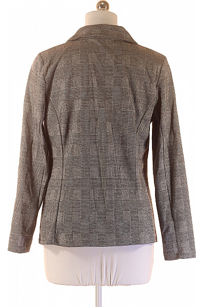 Street One Dámský šedý polyesterový vypasovaný blejzr kostkované vzorované business Velikost L | Street One | obrázek 3