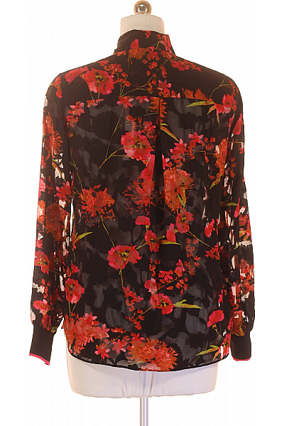 InWear Dámská černá průhledná košile s dlouhým rukávem květinová elegantní Velikost 38 | InWear | obrázek 3