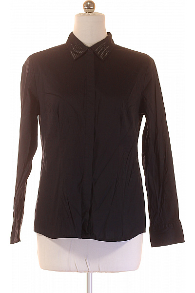 SELECTION Dámská bavlněná černá košile elegantní slim fit s dlouhým rukávem Vel. 42 | SELECTION | obrázek 2