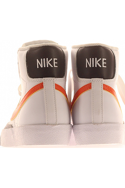 Nike Kotníkové tenisky bílé oranžové kožené šněrovací volnočasové Velikost EU 38 | Nike | obrázek 4