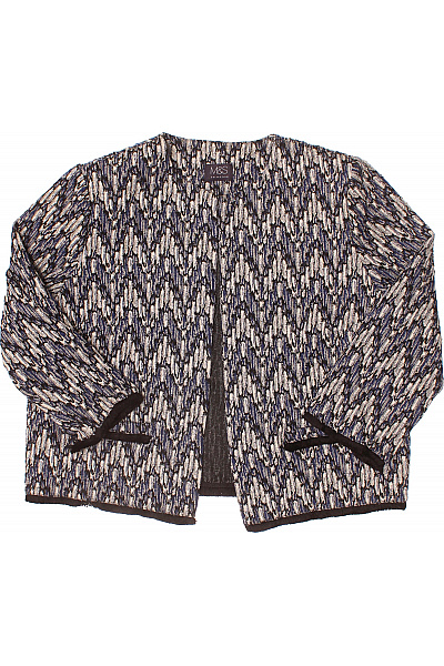 Marks & Spencer Dámský blejzr vzorovaný struktura modro-bílo-černý elegantní Velikost 42 | Marks & Spencer | obrázek 2