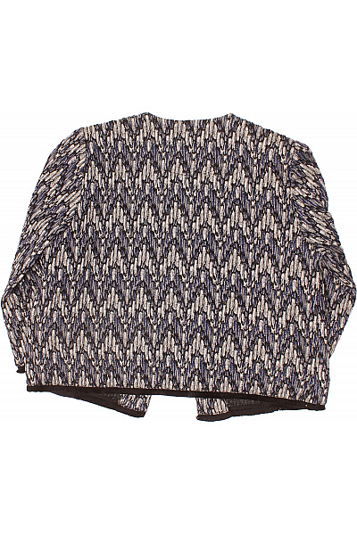 Marks & Spencer Dámský blejzr vzorovaný struktura modro-bílo-černý elegantní Velikost 42 | Marks & Spencer | obrázek 3