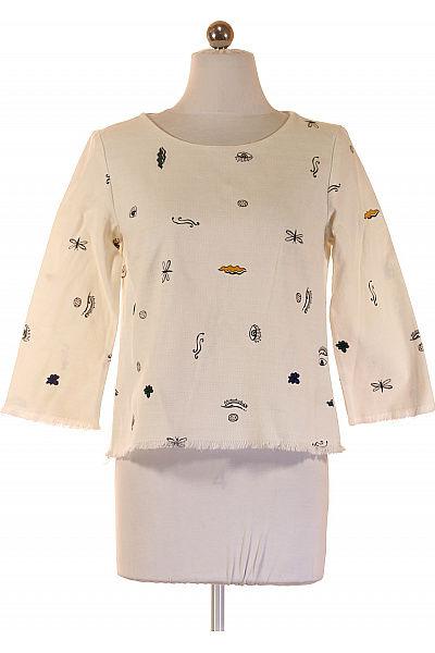 ZARA Dámská halenka s potiskem a 3/4 rukávem Velikost S | ZARA | obrázek 2