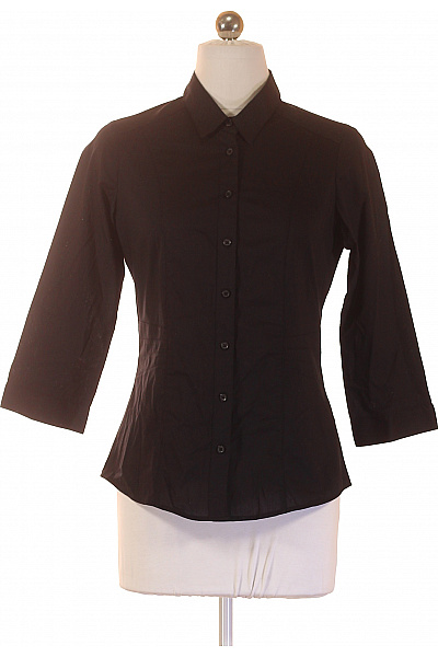 Marks & Spencer Dámská elegantní letní košile vypasovaná polyesterová černá Vel. 36 | Marks & Spencer | obrázek 2