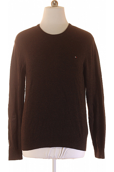 Pánský Pulovr Vlněný Hnědý TOMMY HILFIGER Vel. XL | TOMMY HILFIGER | obrázek 2