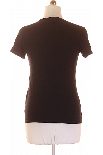 Hollister Dámské černé tričko s krátkým rukávem a nápisem California Vel. M | Hollister | obrázek 3