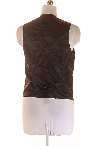 asos Dámská polyesterová elegantní černá krátká vesta společenská bez rukávů Velikost 38 | asos | obrázek 3