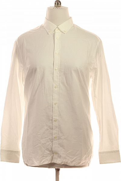 SOR Pánská Bílá Košile Dlouhý Rukáv Elegantní Business Regular Fit Velikost XX;L