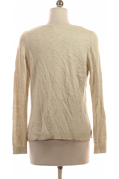 s.OLIVER Dámský lehký béžový pulovr pletený s výstřihem do V basic Velikost 34 | s.OLIVER | obrázek 2