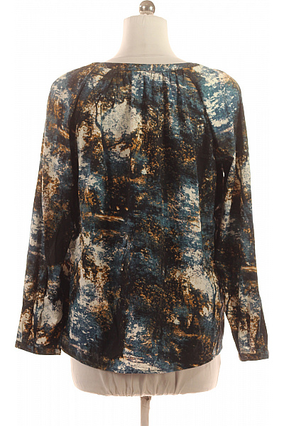 s.OLIVER Dámská polyesterová halenka s dlouhým rukávem volná vzorovaná s výstřihem do V Velikost 42 | s.OLIVER | obrázek 3