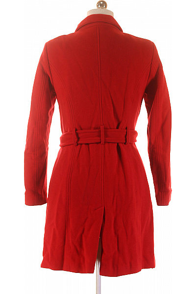 s.OLIVER Dámský vlněný červený dlouhý kabát elegantní s páskem moderní Velikost 38 | s.OLIVER | obrázek 2