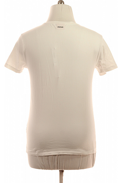 Hugo Boss Pánské bílé tričko basic s krátkým rukávem a kulatým výstřihem Vel. L | Hugo Boss | obrázek 3