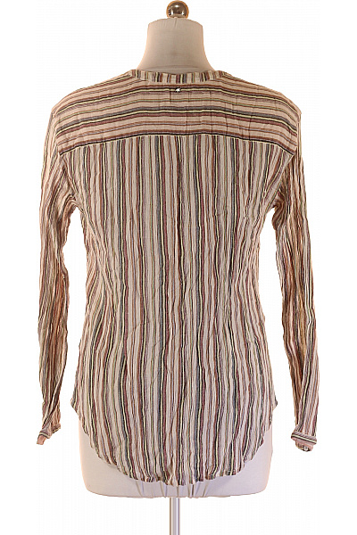 CULTURE Dámská bavlněná pruhovaná halenka s dlouhým rukávem propínací Vel. M | CULTURE | obrázek 3