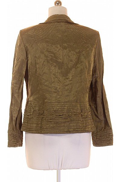 MADELEINE Dámský khaki blejzr vypasovaný elegantní se strukturou knoflíky Velikost 40 | MADELEINE | obrázek 3