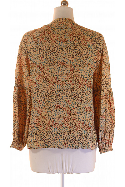 YAYA Dámská polyesterová košile dlouhý rukáv béžová květinová vzorovaná ležérní retro Vel. 38 | YAYA | obrázek 3