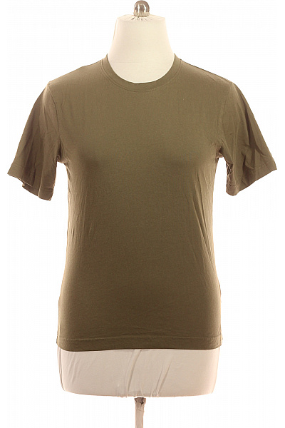 LAWRENCE GREY Pánské basic tričko khaki s krátkým rukávem a kulatým výstřihem Vel. L | LAWRENCE GREY | obrázek 2