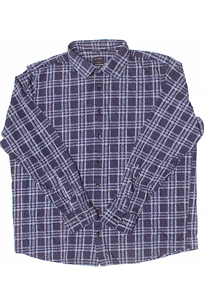 OLYMP Vzorovaná Pánská Košile Modrá | OLYMP | obrázek 2