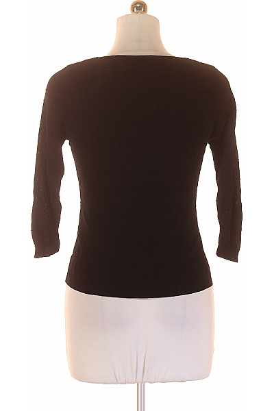 Marks & Spencer Černá viskózová pletená halenka s 3/4 rukávem s kamínky elegantní Velikost 44 | Marks & Spencer | obrázek 3