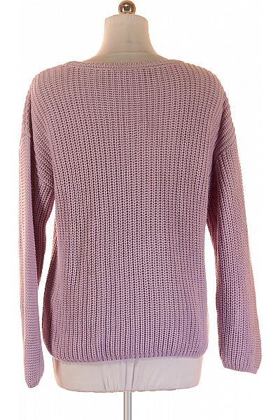 monari Dámský bavlněný fialový pulovr oversized hrubě pletený volný Vel. 42 | monari | obrázek 3