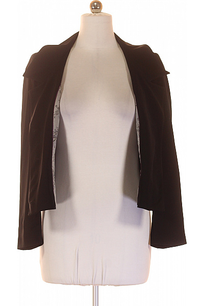 Marks & Spencer Polyesterový vypasovaný elegantní černé sako business jednořadé do pasu Velikost 14 | Marks & Spencer | obrázek 4