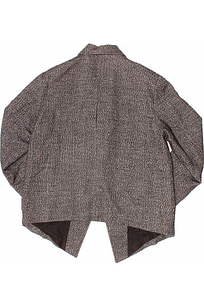 NOA NOA Teplé šedé vzorované sako s jedním knoflíkem ležérní do pasu Velikost 42 | NOA NOA | obrázek 3