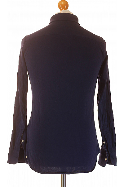 Ralph Lauren Pánská bavlněná tmavě modrá košile s dlouhým rukávem slim fit ležérní s výšivkou Velikost M | Ralph Lauren | obrázek 3