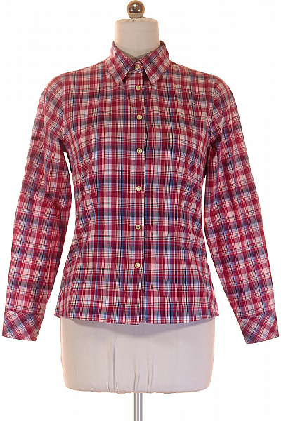 SCHOFFEL Dámská polyesterová kostkovaná červená modrá košile slim fit Velikost 38 | SCHOFFEL | obrázek 2