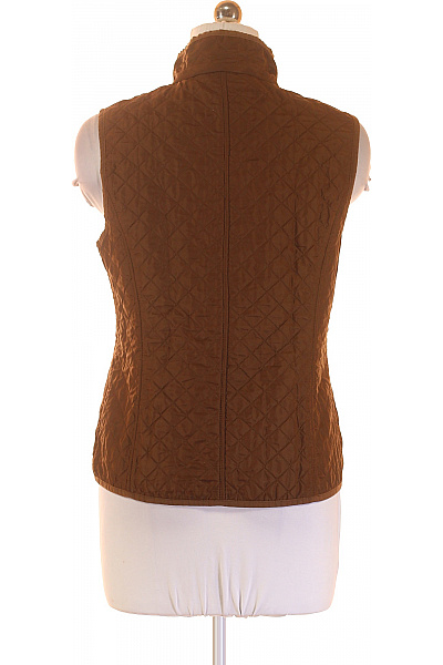 GOLFINO Dámská hnědá prošívaná krátká vesta podzimní lehká Vel. 38 | GOLFINO | obrázek 3