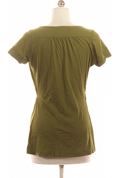 ZARA Dámské Tričko Zelené Second hand Vel. S | ZARA | obrázek 3