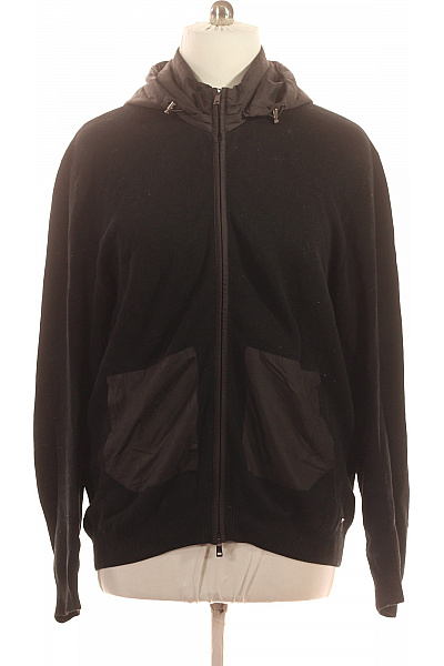 ROY ROBSON Pánský černý kardigan na zip s kapucí sportovní podzimní jarní Velikost XXL | ROY ROBSON | obrázek 2