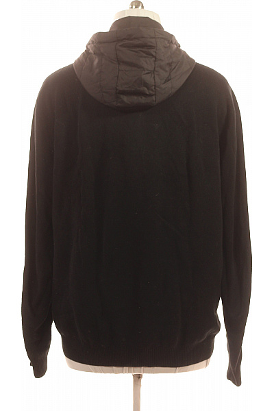 ROY ROBSON Pánský černý kardigan na zip s kapucí sportovní podzimní jarní Velikost XXL | ROY ROBSON | obrázek 3