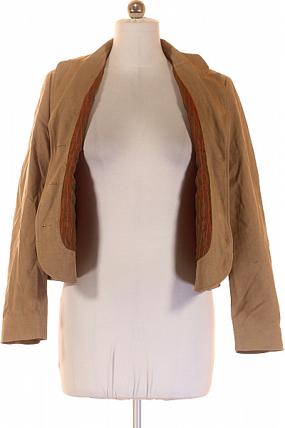 ST.EMILE Dámský hnědý blejzr vypasované vojenské kapsy elegantní na běžné nošení Velikost 38 | ST.EMILE | obrázek 4